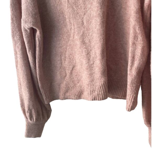 Madewell Plush / Tan Crewneck Long bell Sleeve Sweater - Size S - Picture 5 of 8